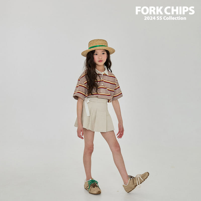 Fork Chips - Korean Children Fashion - #kidzfashiontrend - New New Collar Tee - 9