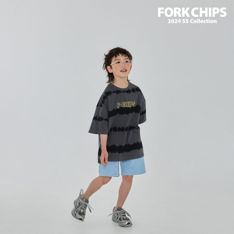 Fork Chips - Korean Children Fashion - #kidzfashiontrend - Spray Tee - 6
