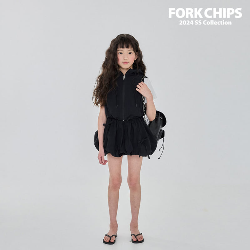 Fork Chips - Korean Children Fashion - #kidzfashiontrend - Glossy Balloon Skirt - 5