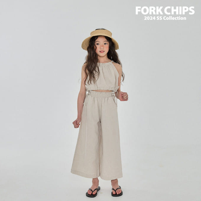Fork Chips - Korean Children Fashion - #kidzfashiontrend - Muse Wide Pants