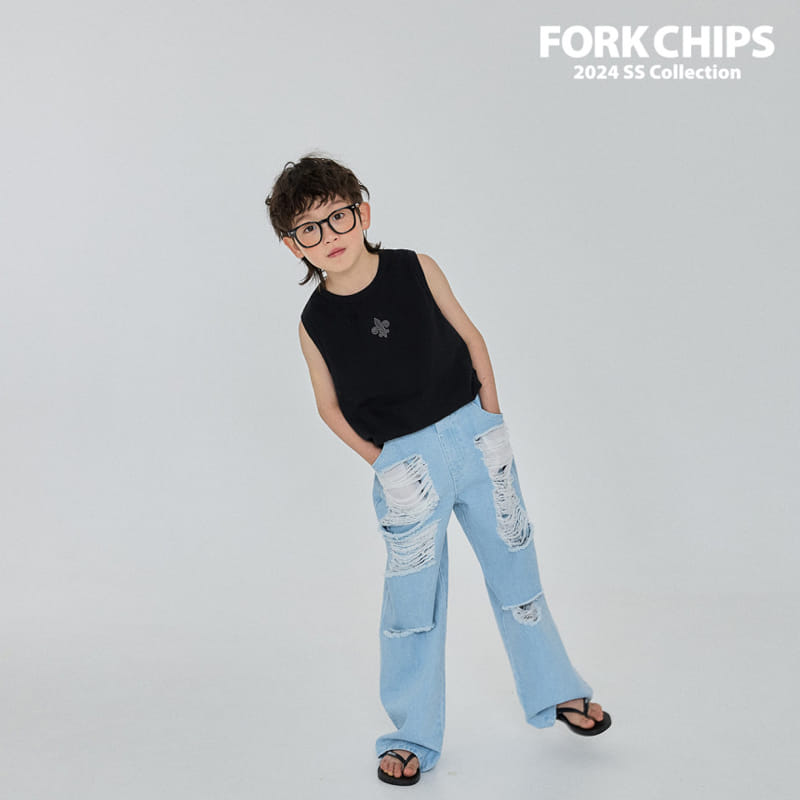 Fork Chips - Korean Children Fashion - #littlefashionista - Breed Sleeveless Tee - 5