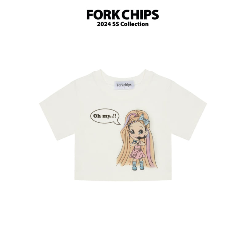 Fork Chips - Korean Children Fashion - #littlefashionista - Baby Doll Tee - 2
