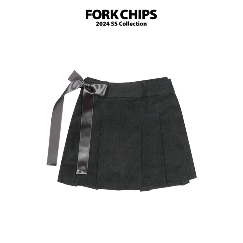 Fork Chips - Korean Children Fashion - #littlefashionista - Marry Belt Skirt - 2