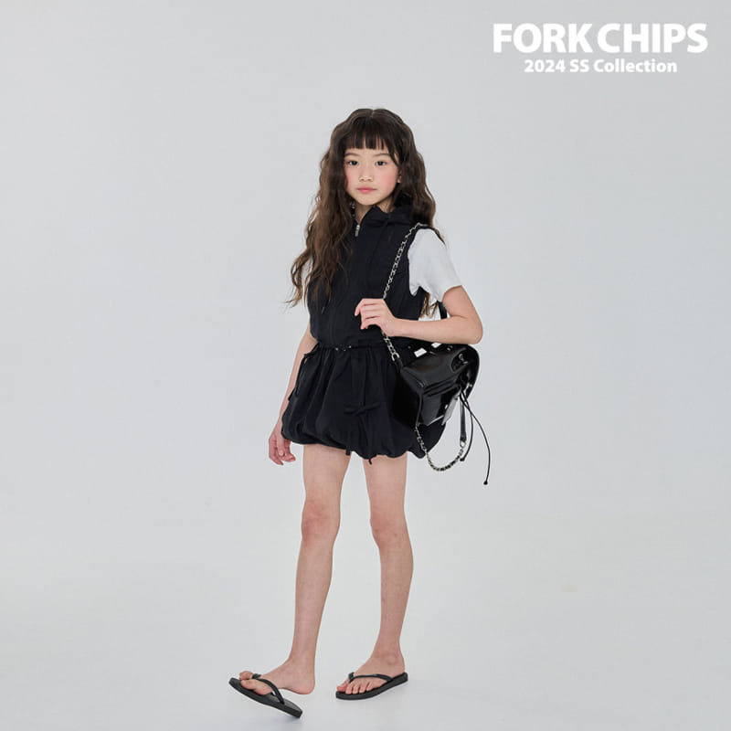 Fork Chips - Korean Children Fashion - #littlefashionista - Glossy Vest - 8