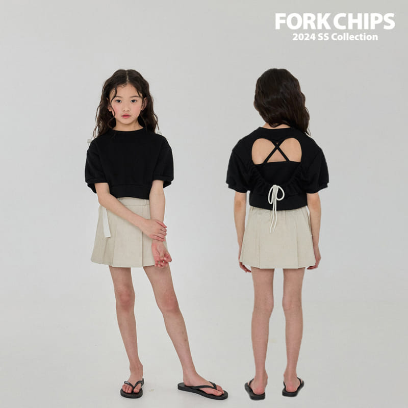 Fork Chips - Korean Children Fashion - #littlefashionista - Two Ribbon Sweatshirt - 4
