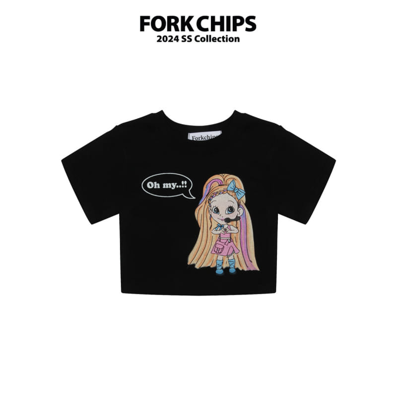Fork Chips - Korean Children Fashion - #magicofchildhood - Baby Doll Tee - 3