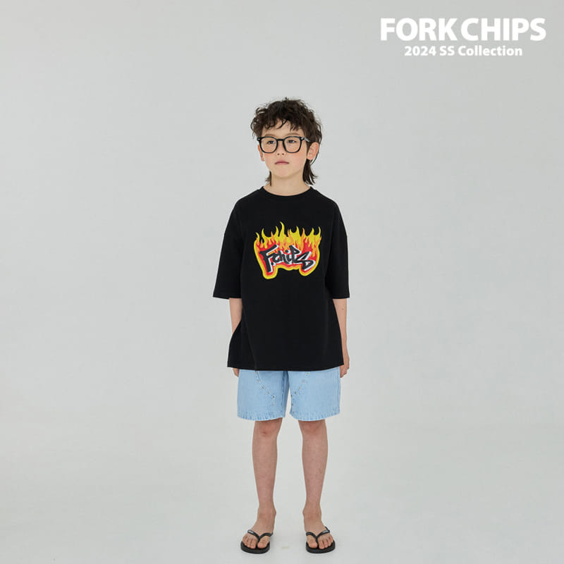 Fork Chips - Korean Children Fashion - #magicofchildhood - Booster Tee - 7