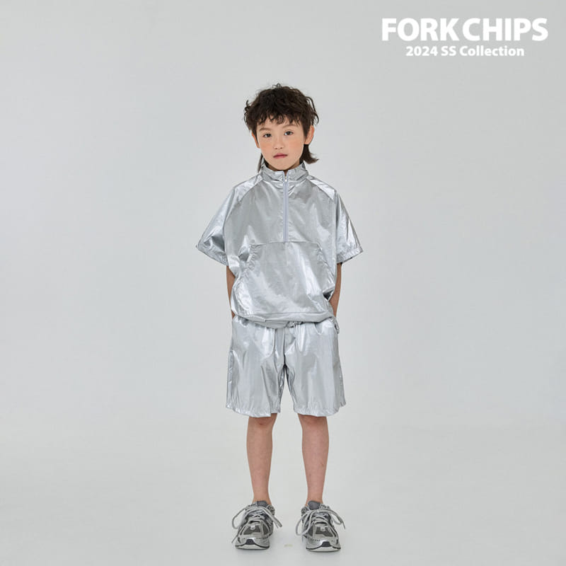 Fork Chips - Korean Children Fashion - #magicofchildhood - Foil Anorak - 7