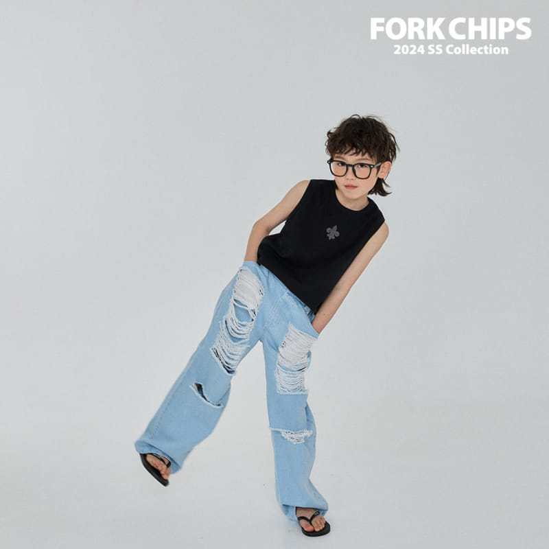 Fork Chips - Korean Children Fashion - #minifashionista - Breed Sleeveless Tee - 7