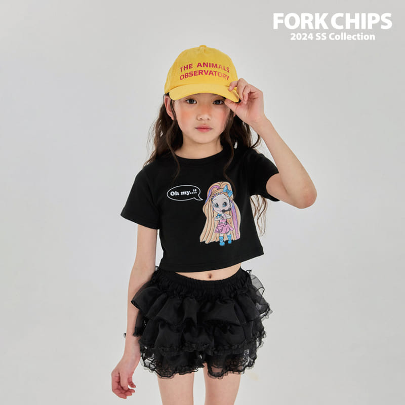 Fork Chips - Korean Children Fashion - #magicofchildhood - Baby Doll Tee - 4