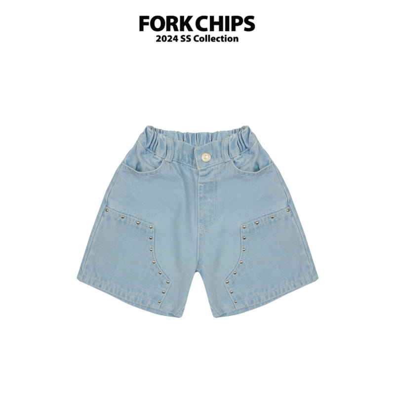 Fork Chips - Korean Children Fashion - #minifashionista - Volt Denim Pants - 2