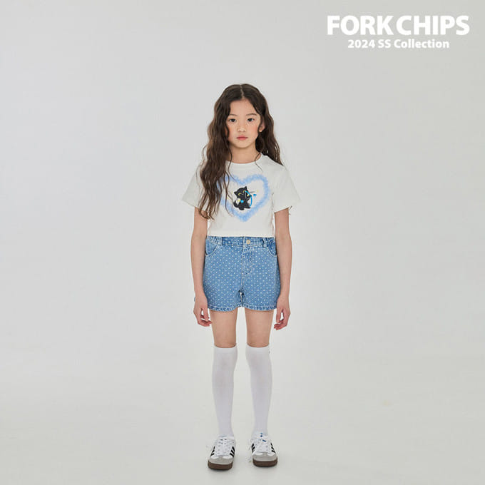 Fork Chips - Korean Children Fashion - #minifashionista - Urban Dot Denim Pants