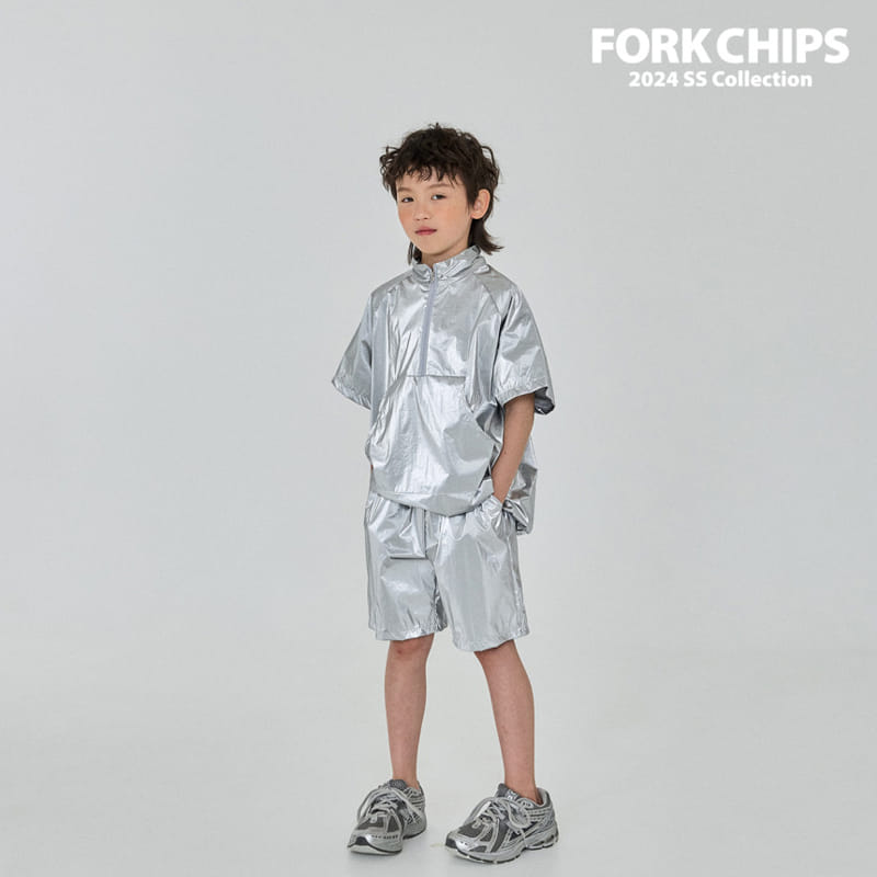 Fork Chips - Korean Children Fashion - #minifashionista - Foil Anorak - 8