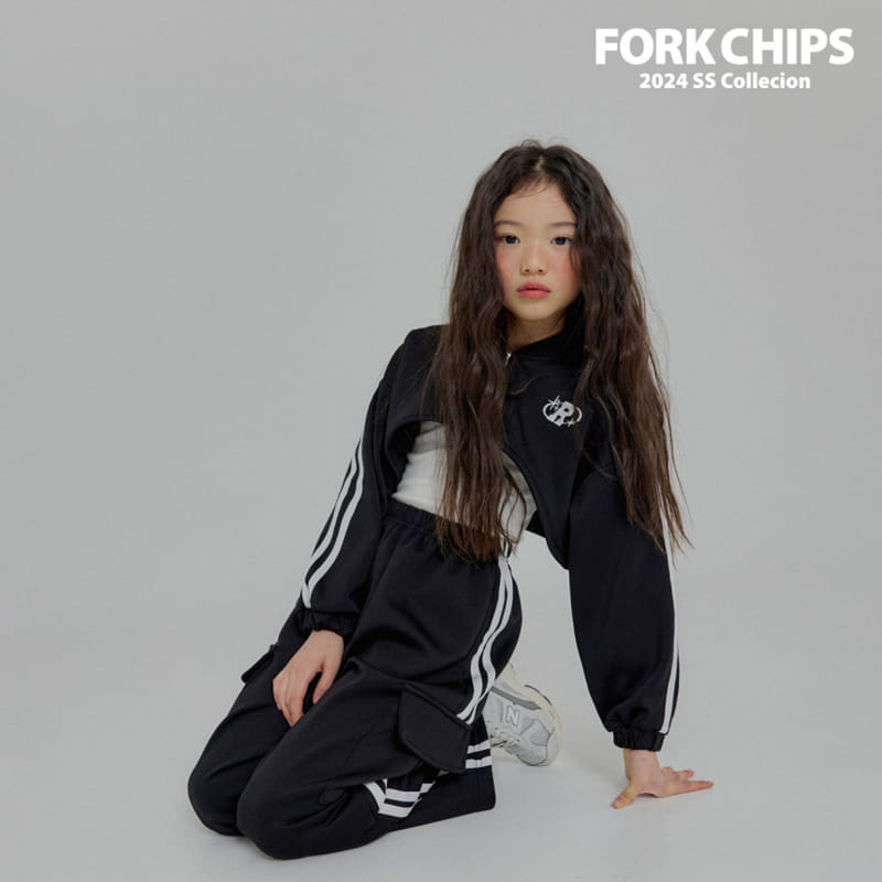 Fork Chips - Korean Children Fashion - #prettylittlegirls - Lacing Bolero - 8
