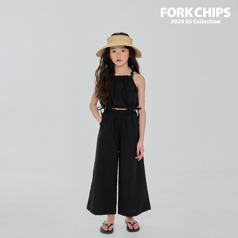 Fork Chips - Korean Children Fashion - #prettylittlegirls - Muse Wide Pants - 6