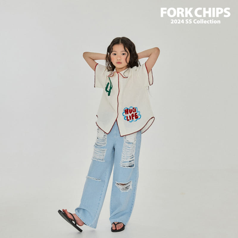 Fork Chips - Korean Children Fashion - #stylishchildhood - Sketch Shirt - 8