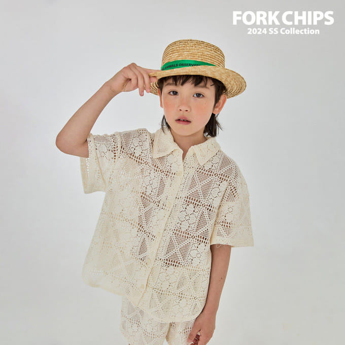 Fork Chips - Korean Children Fashion - #stylishchildhood - Nut Knit Shirt
