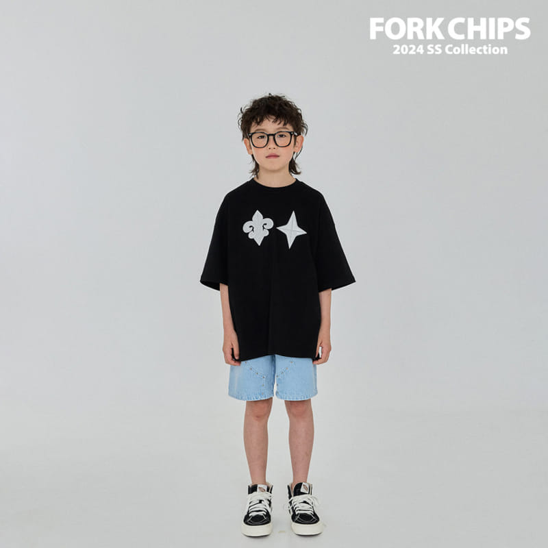 Fork Chips - Korean Children Fashion - #stylishchildhood - Volt Denim Pants - 6