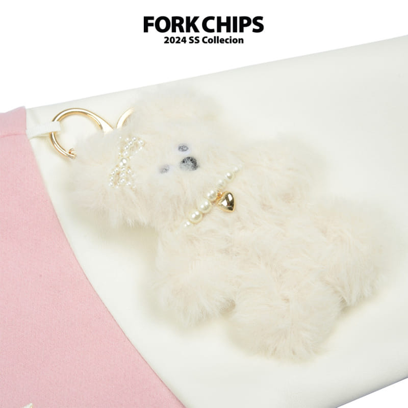 Fork Chips - Korean Children Fashion - #stylishchildhood - Mozzi Rabbit Key Ring - 3