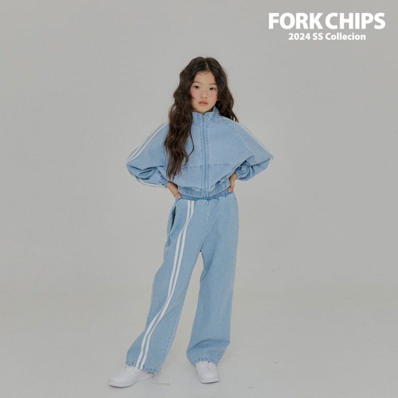 Fork Chips - Korean Children Fashion - #stylishchildhood - Rush Tape Pants - 2