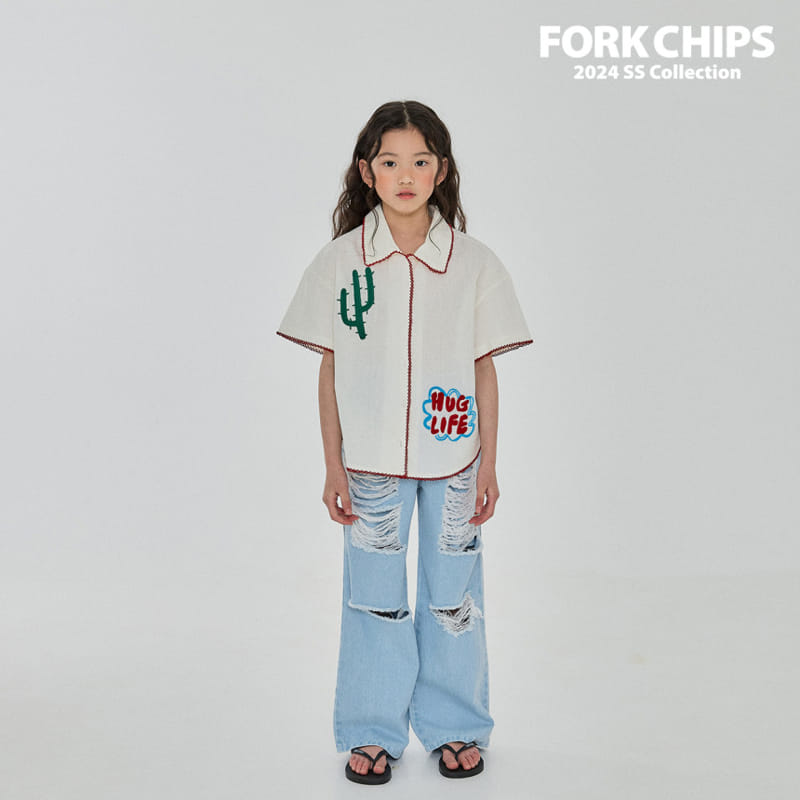 Fork Chips - Korean Children Fashion - #todddlerfashion - Sketch Shirt - 6
