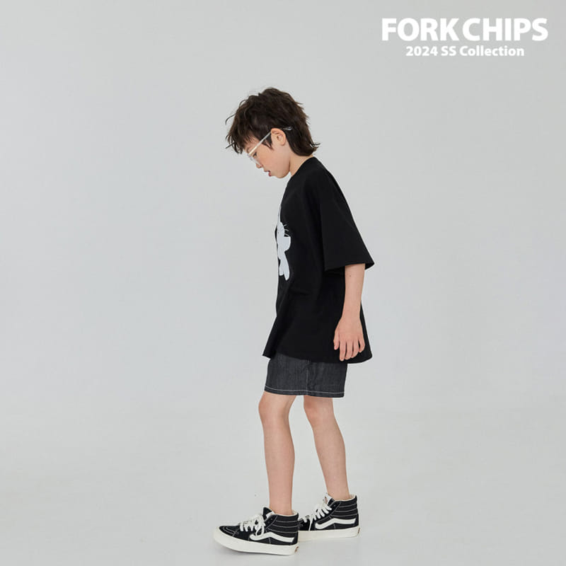 Fork Chips - Korean Children Fashion - #todddlerfashion - Moving Bunny Tee - 9