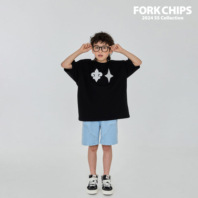 Fork Chips - Korean Children Fashion - #prettylittlegirls - Volt Denim Pants - 4