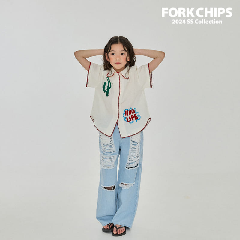 Fork Chips - Korean Children Fashion - #toddlerclothing - Sketch Shirt - 7