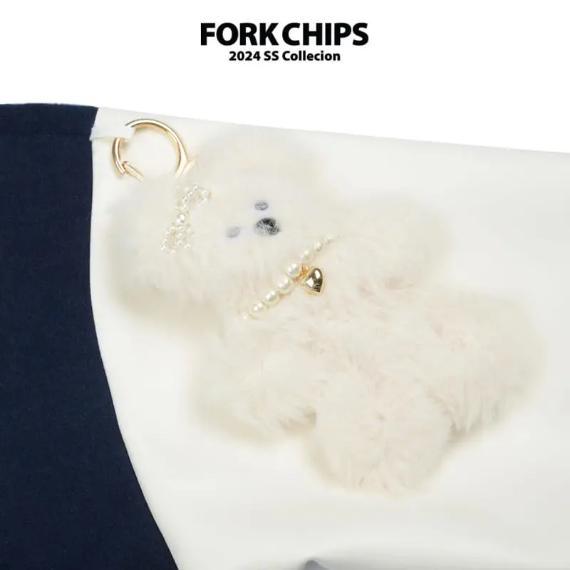 Fork Chips - Korean Children Fashion - #toddlerclothing - Mozzi Rabbit Key Ring - 2