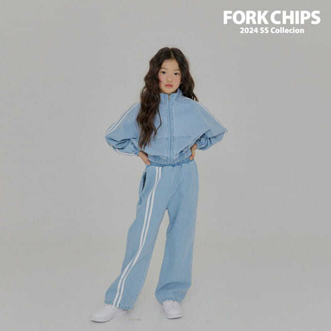 Fork Chips - Korean Children Fashion - #toddlerclothing - Rush Tape Pants