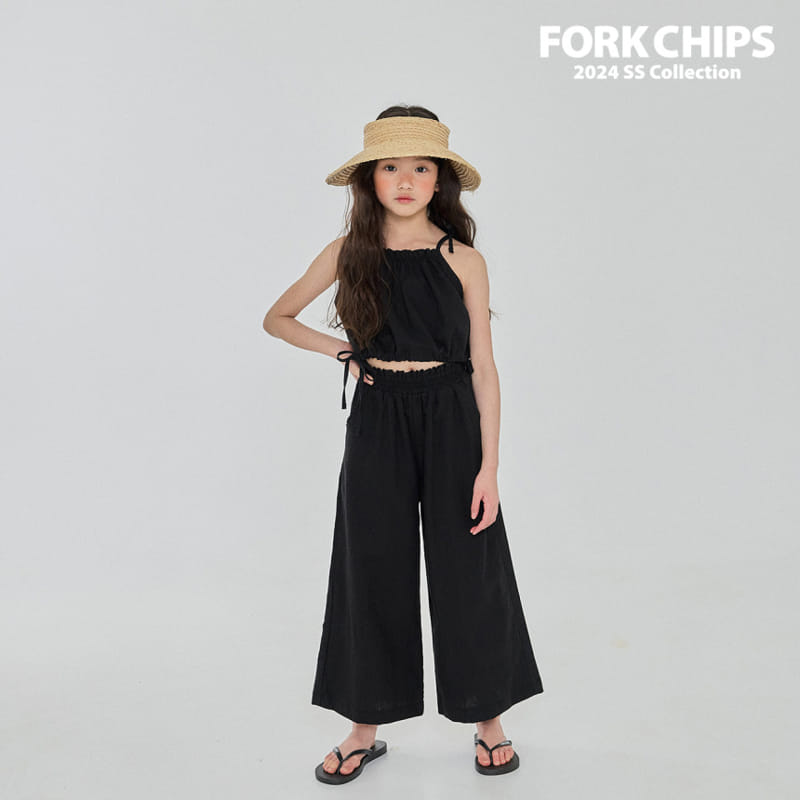 Fork Chips - Korean Children Fashion - #toddlerclothing - Muse Wide Pants - 8