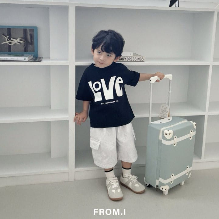 From I - Korean Children Fashion - #childofig - Love Short Sleeve Tee - 6