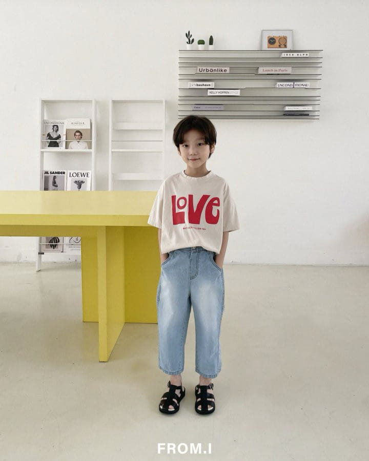 From I - Korean Children Fashion - #discoveringself - Love Short Sleeve Tee - 10