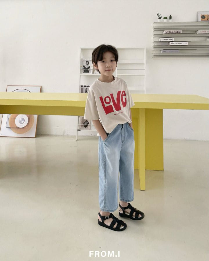 From I - Korean Children Fashion - #fashionkids - Love Short Sleeve Tee - 11