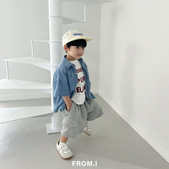 From I - Korean Children Fashion - #kidsshorts - Denim Short Shirt - 3