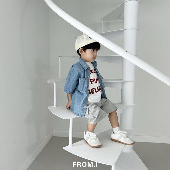 From I - Korean Children Fashion - #littlefashionista - Denim Short Shirt - 7