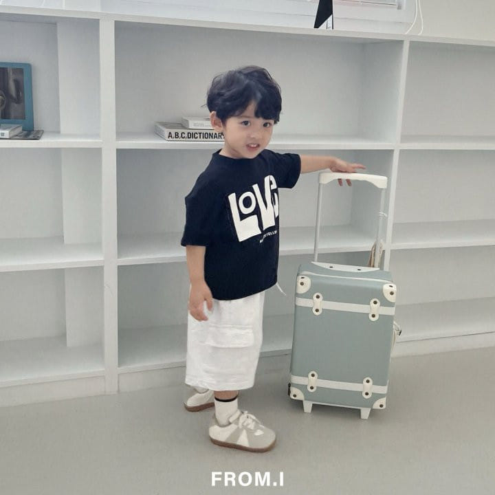 From I - Korean Children Fashion - #magicofchildhood - Love Short Sleeve Tee - 4