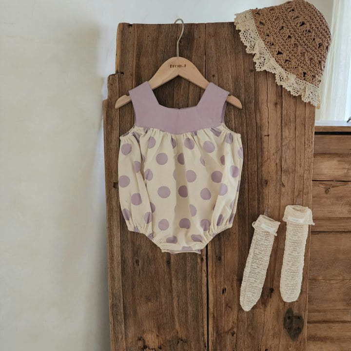 From J - Korean Baby Fashion - #babyboutique - Pe Ang Dot Body Suit - 9