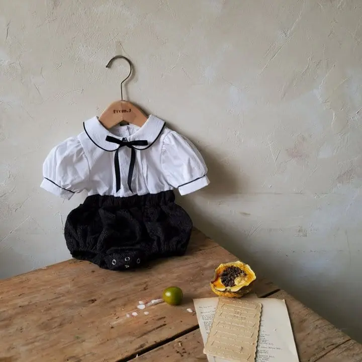 From J - Korean Baby Fashion - #babyoninstagram - Short Sleeve Pintuck Body Suit - 5