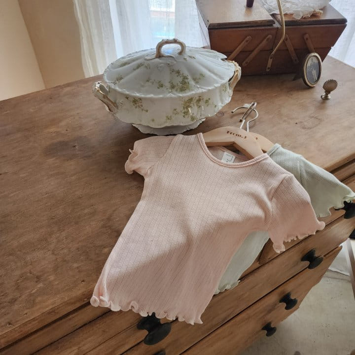 From J - Korean Baby Fashion - #babyoutfit - Momo Eyelet Short Sleeve Tee - 7