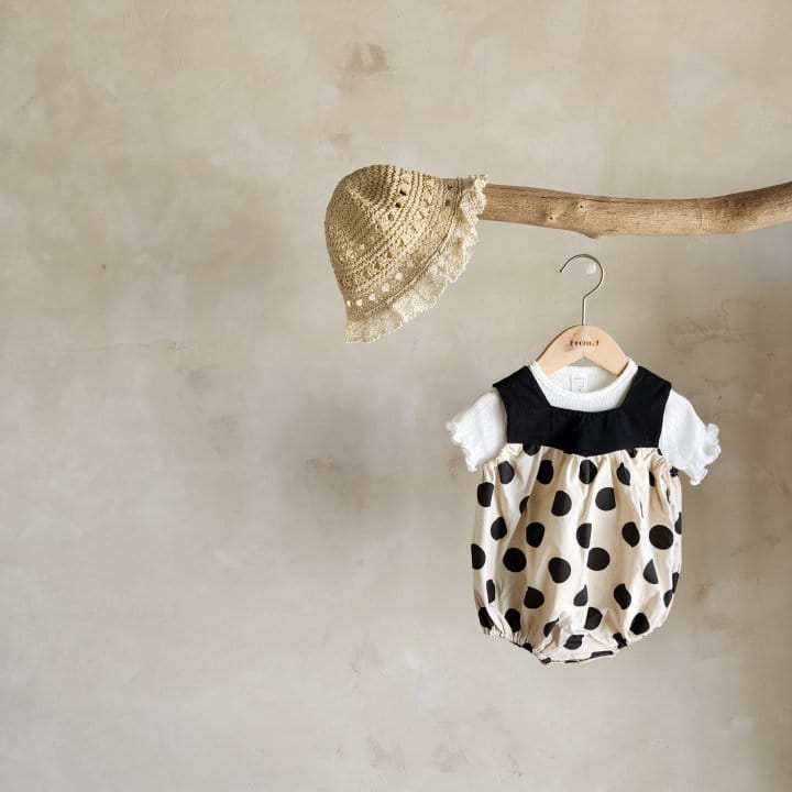 From J - Korean Baby Fashion - #babyoutfit - Pe Ang Dot Body Suit - 5