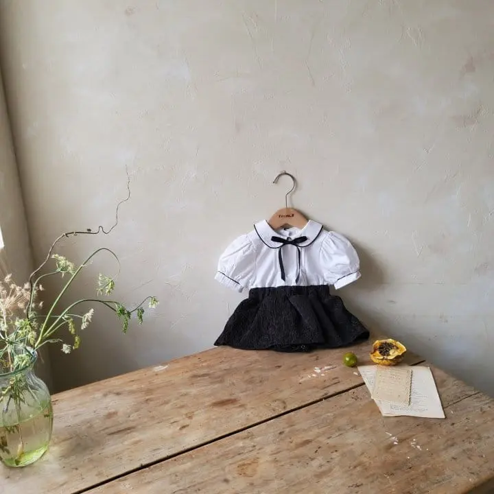 From J - Korean Baby Fashion - #babyoutfit - Short Sleeve Pintuck Body Suit - 8