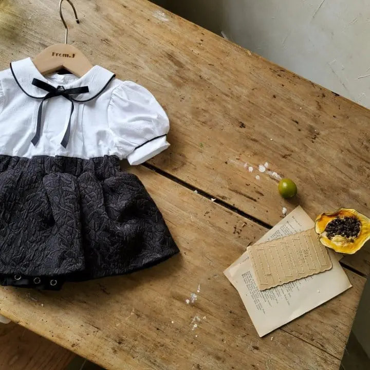 From J - Korean Baby Fashion - #onlinebabyshop - Short Sleeve Pintuck Body Suit - 11