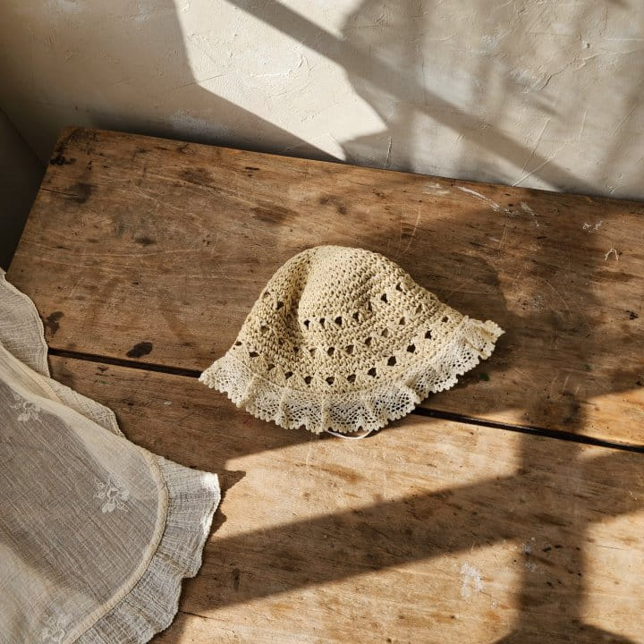 From J - Korean Baby Fashion - #smilingbaby - Toson Lace Straw Hat
