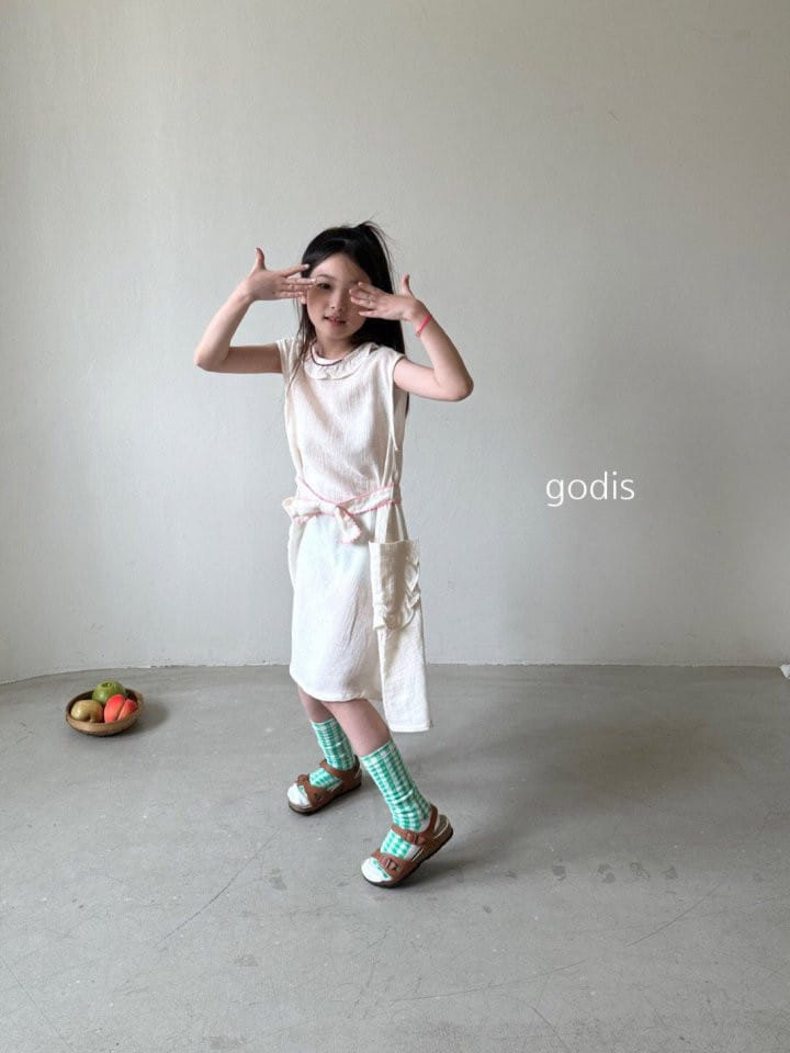 Godis - Korean Children Fashion - #childofig - Ribbon Belt One-Piece - 11