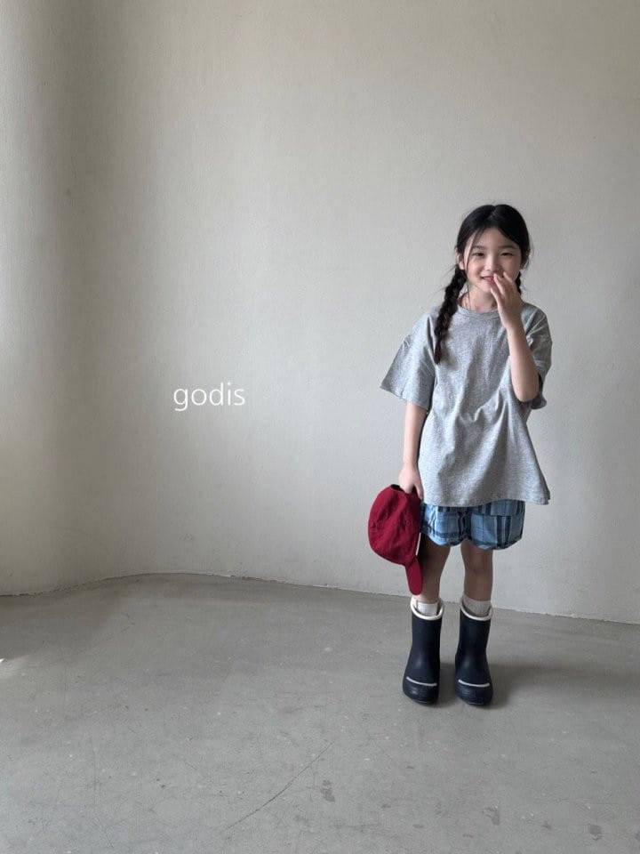 Godis - Korean Children Fashion - #discoveringself - Check Shorts  - 3