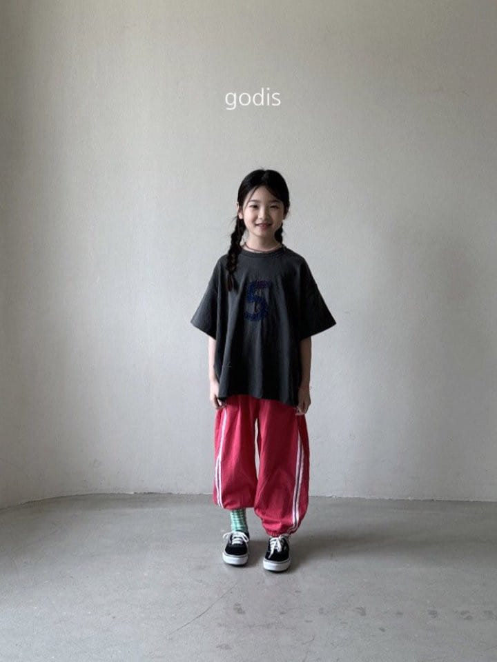 Godis - Korean Children Fashion - #fashionkids - Tape Two Line Pants - 8