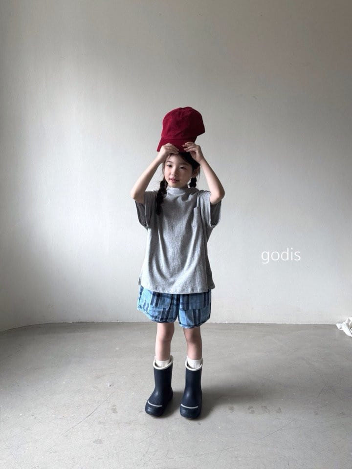 Godis - Korean Children Fashion - #discoveringself - Check Shorts  - 4