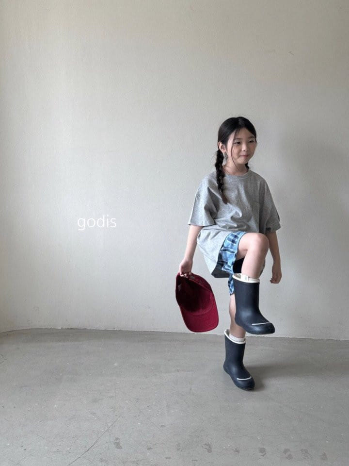 Godis - Korean Children Fashion - #kidsshorts - Check Shorts  - 5
