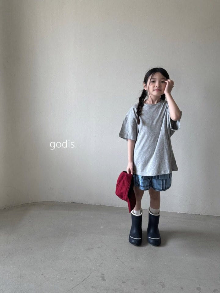 Godis - Korean Children Fashion - #kidzfashiontrend - Check Shorts  - 7
